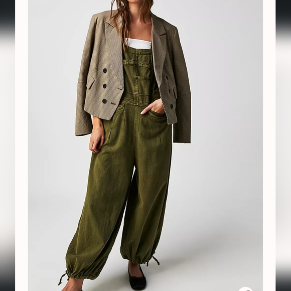 Free People Follow the Sun one piece/ overalls - Avacado Tree (green) - Picture 2 of 10